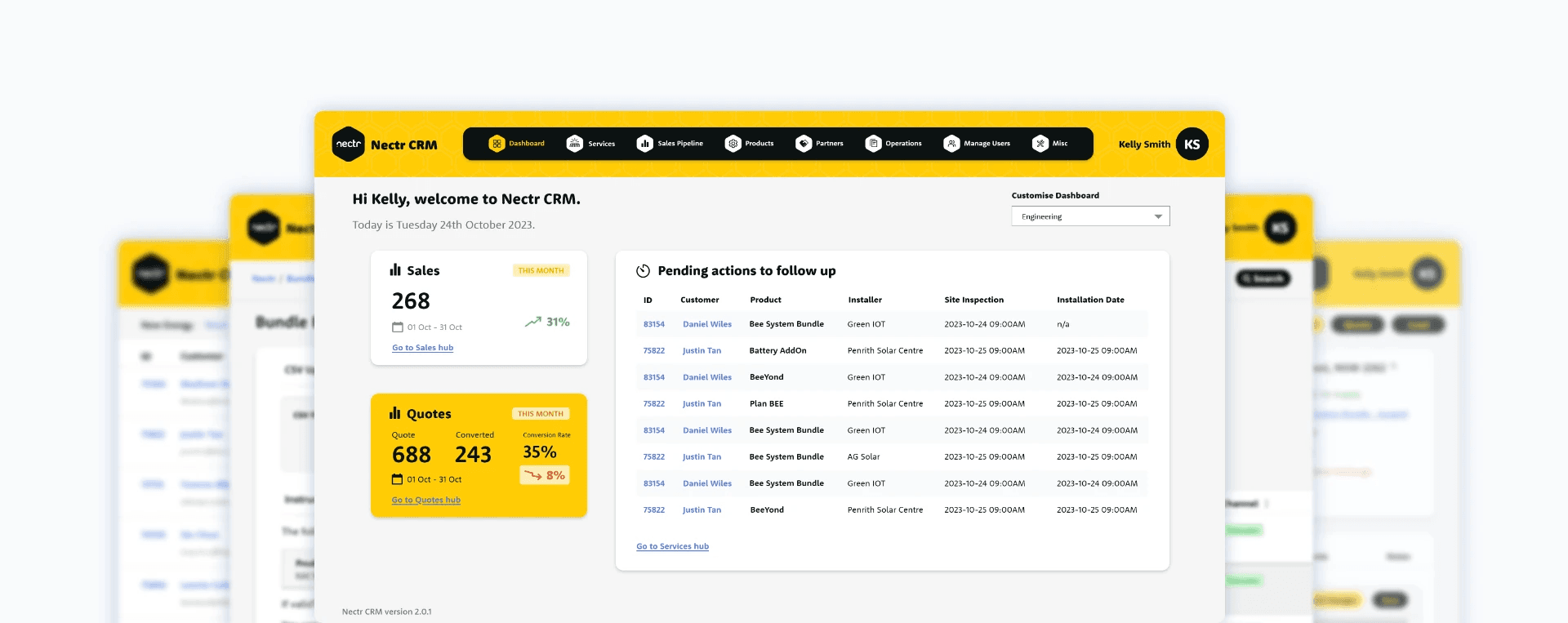Nectr CRM System